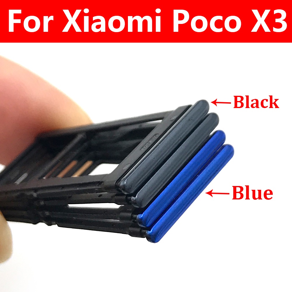 Khay Đựng Sim Thay Thế Cho Xiaomi Poco X3/Poco M3/Poco F3/F2 Pro/Xiaomi POCOPHONE F1