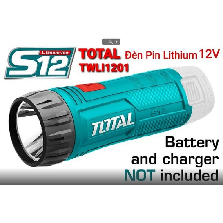 ĐÈN PIN 12V TOTAL TWLI1201  ĐÈN PIN CHIẾU SÁNG TOTAL