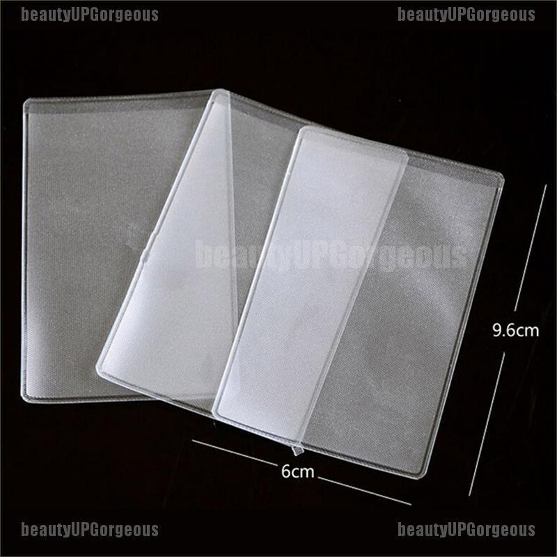 Set 10 bao đựng thẻ ID/danh thiếp bằng PVC trong suốt tiện dụng