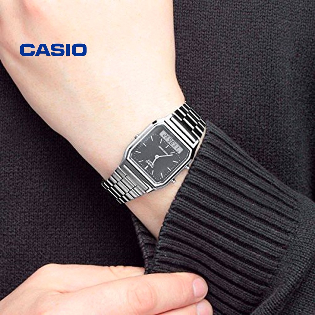 Đồng hồ nam CASIO AQ-230A-1DHDF/AQ-230A-1DMQ chính hãng - Bảo hành 1 năm, Thay pin miễn phí