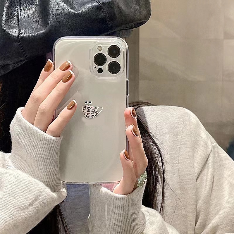 Ốp Điện Thoại TPU Dẻo Trong Suốt Họa Tiết Hoạt Hình Dễ Thương Cho iPhone 13 12 Pro Max 11 XS XR X 8 7 6S Plus
