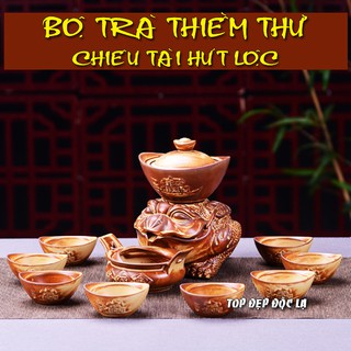Bộ trà cao cấp Thiềm Thừ chiêu Tài hút Lộc - Tặng set quà 325k