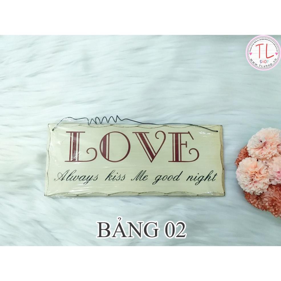 Bảng gỗ treo tường - Bảng gỗ treo chữ LOVE
