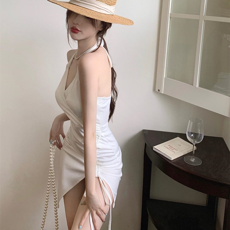 Đầm Ngắn Hai Dây Dáng Ôm Thời Trang Quyến Rũ Dành Cho Nữ