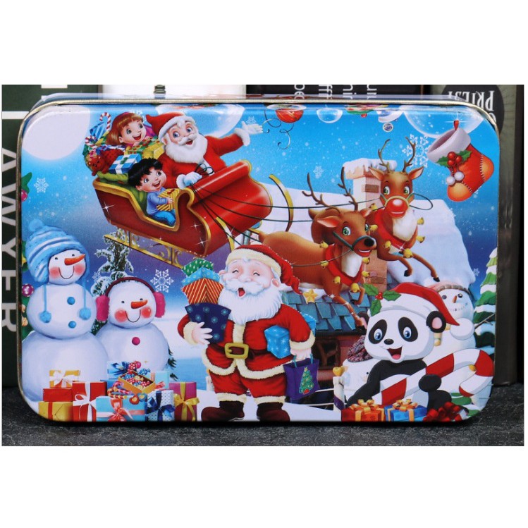 Xếp Hình Puzzle 100 Mảnh Hộp Sắt - Ông Già Noel