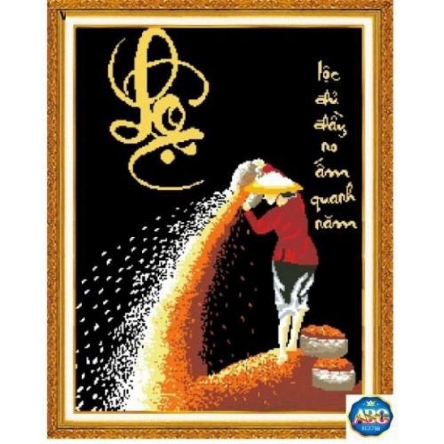 ❤FLASH SALE❤ Tranh đính đá Lộc lúa