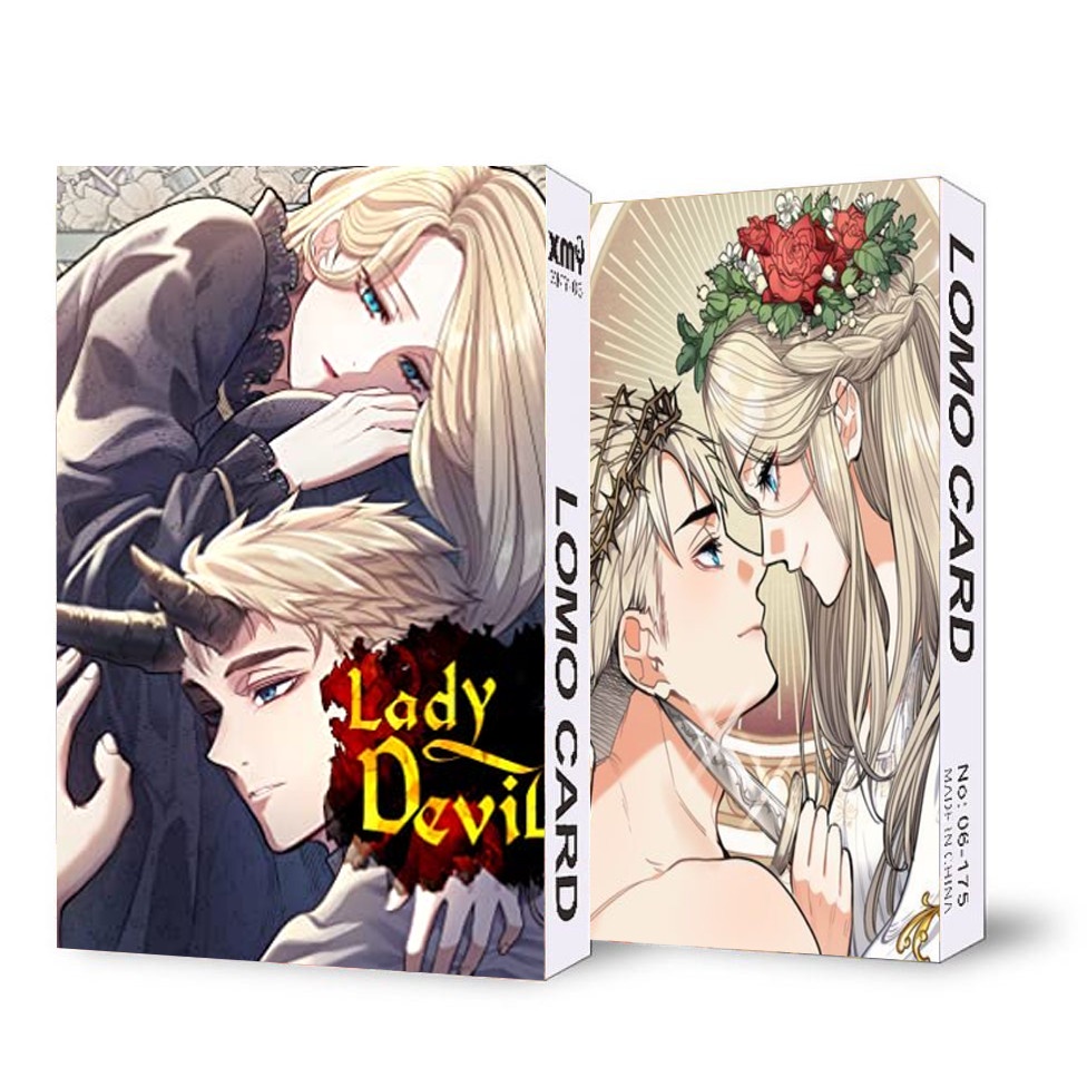 ( không kèm hộp ) Hộp ảnh lomo in hình ÁC QUỶ manhwa anime chibi 30 tấm