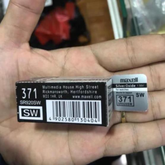 Pin Maxell SR920SW - SR920 - 920 - 371 - AG6 - LR920 Pin Đồng Hồ Đeo Tay Chính Hãng Nhật Bản ( VH2021 )