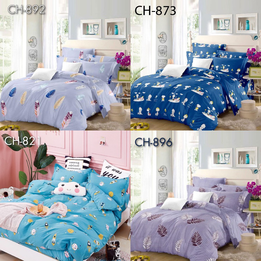 [FREESHIP] Bộ Ra Giường & Vỏ Gối Cotton 100% 1 Tấc 2 Tấc - 1m6 1m8 - BENCOTTON - Drap Ga