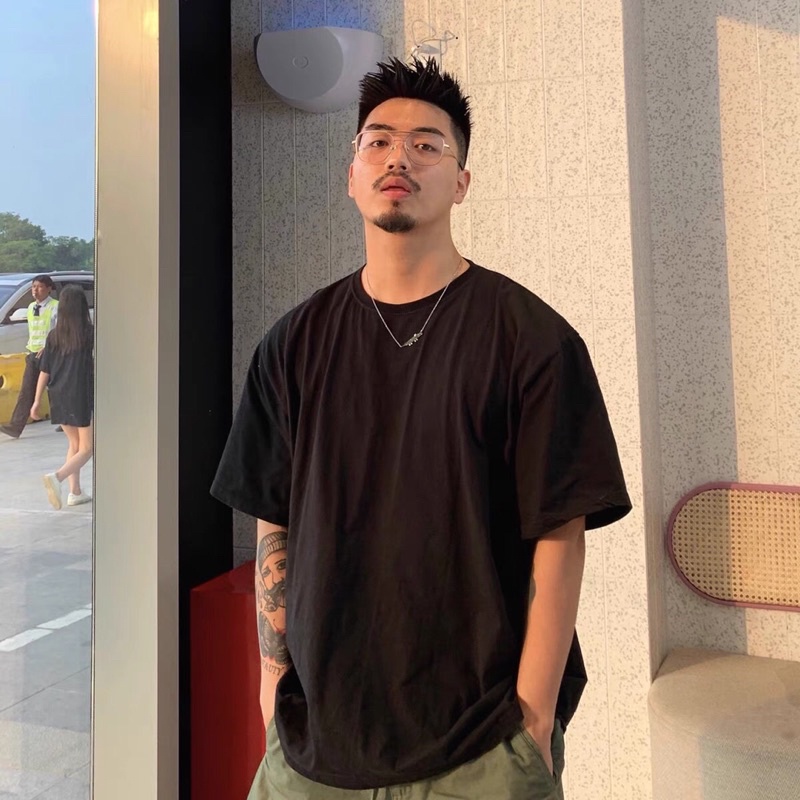 Áo Thun Cotton Trơn Unisex Form Oversize