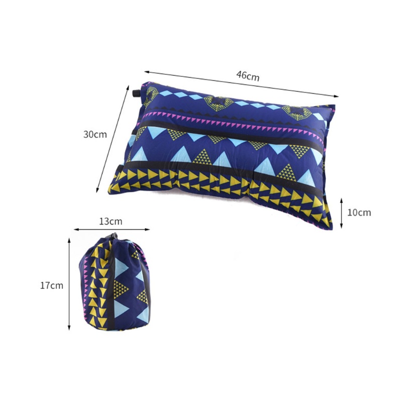 Gối Bơm Hơi Trọng Lượng Nhẹ Hỗ Trợ Cổ Khi Ngủ / Leo Núi