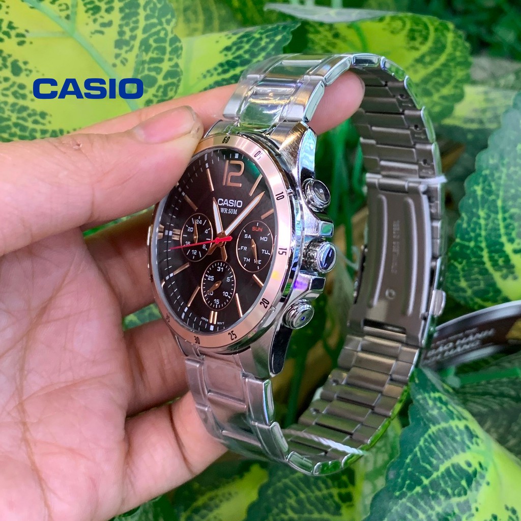 Đồng hồ nam Casio MTP-1374D-1A2VDF chính hãng - Bảo hành 1 năm, Thay pin miễn phí