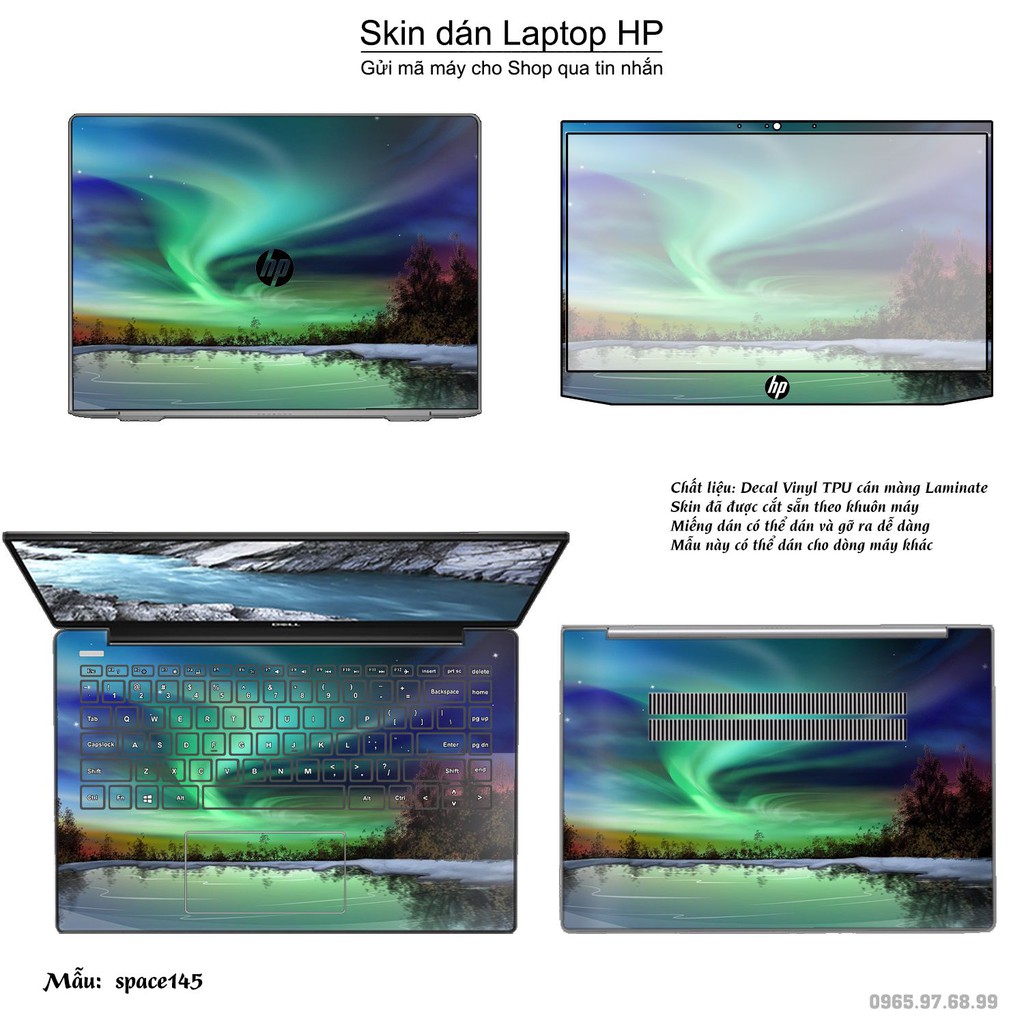 Skin dán Laptop HP in hình không gian nhiều mẫu 25 (inbox mã máy cho Shop)