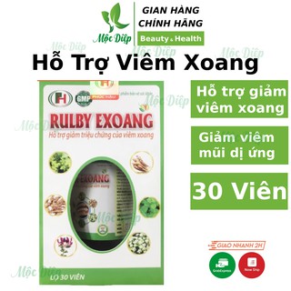 Viêm xoang viêm mũi dị ứng ❤️CHÍNH HÃNG👍 Rulby Exoang ❤️ hỗ trợ giảm triệu chứng viêm xoang viêm mũi dị ứng