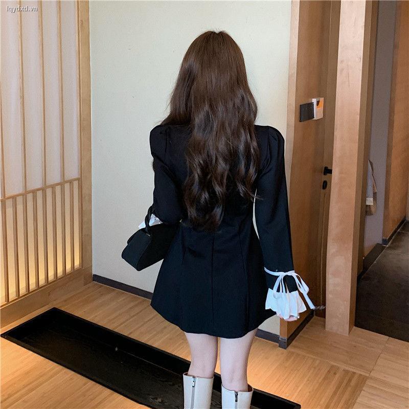 Đầm chữ A tay dài phong cách thời trang thu đông 2020 cho nữ