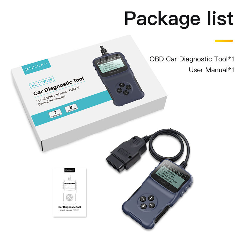 Bộ Dụng Cụ Chẩn Đoán KUULAA OBD KL-DW005 Cho Xe Hơi