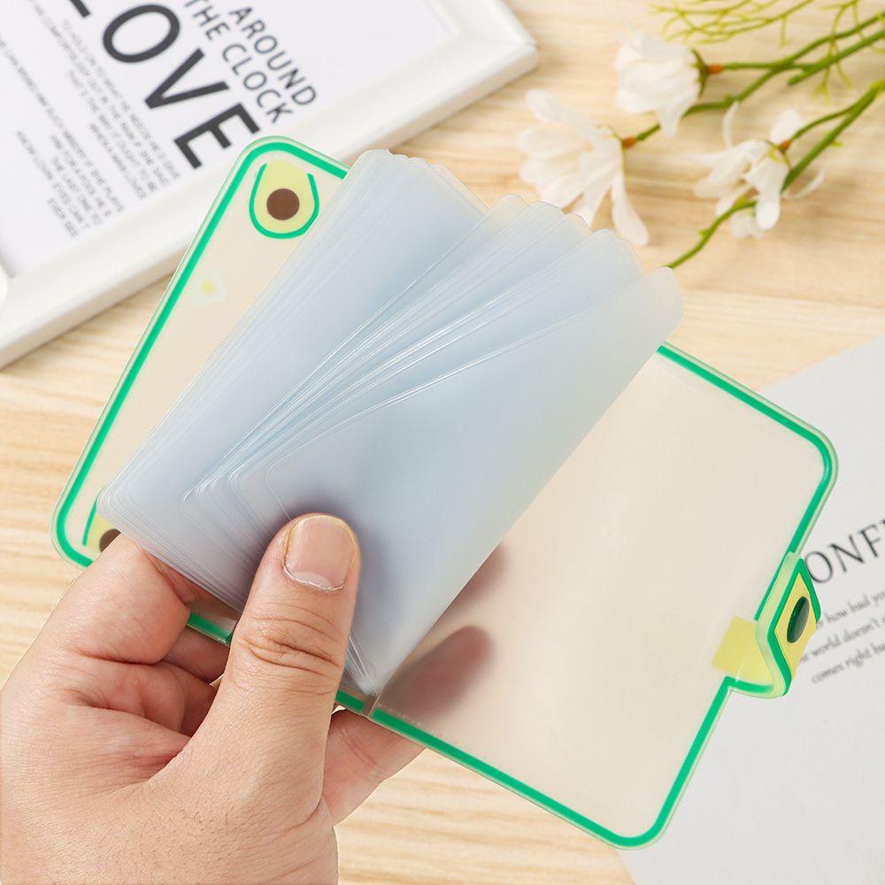 KEENE card holder 20 card slots, large capacity, multi-card slots, cute fruit cartoon animal card holder