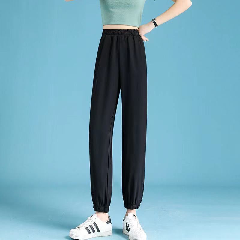 Quần Baggy Lưng Cao Ống Rộng Phong Cách Hàn Quốc Cho Nữ