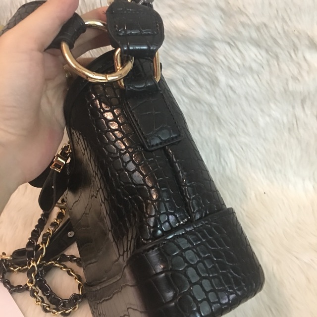 Túi đeo chéo nữ hobo vân rắn