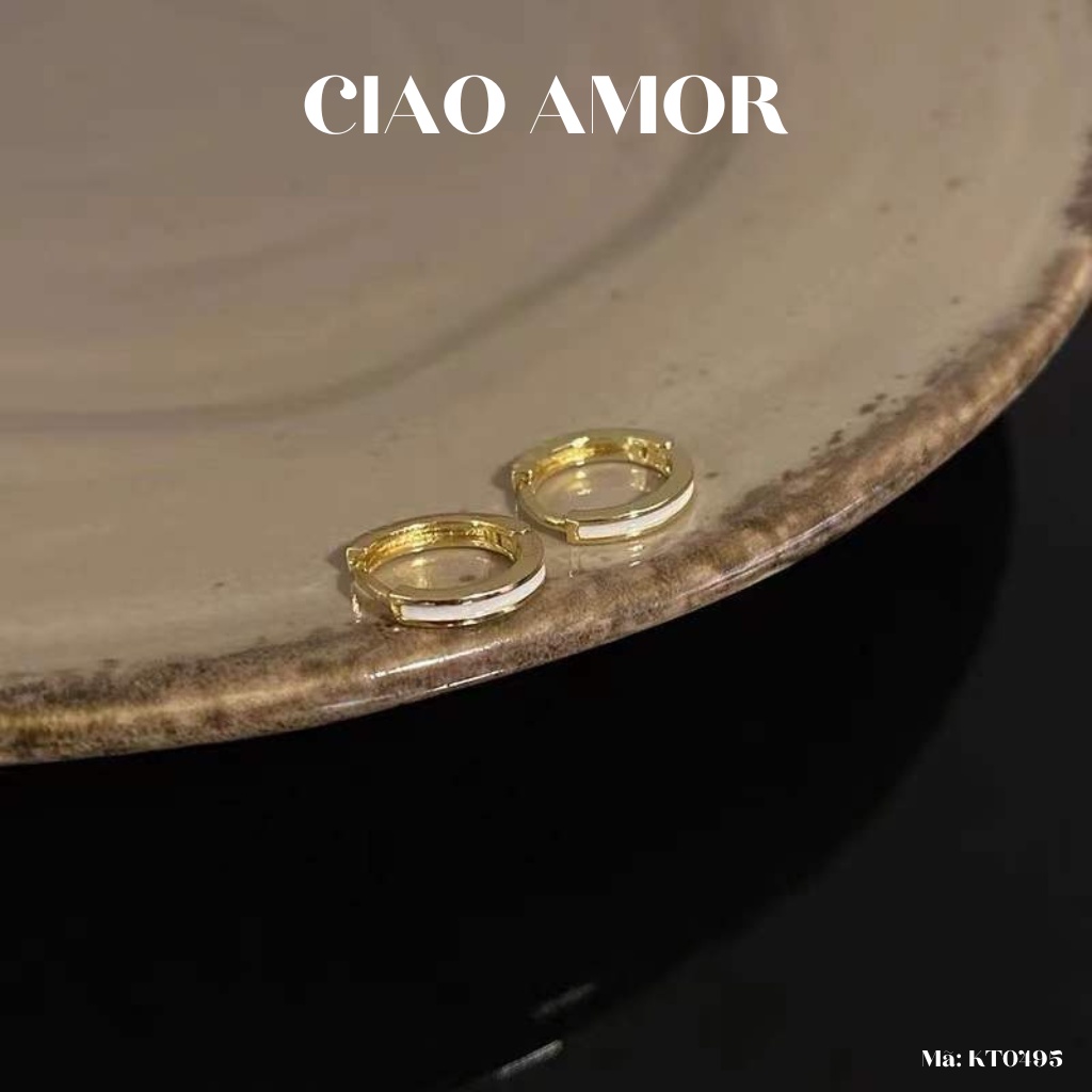 Khuyên tai nữ, Bông tai nữ vòng ôm tai mảnh thanh lịch Trang sức Ciao Amor - KT0495