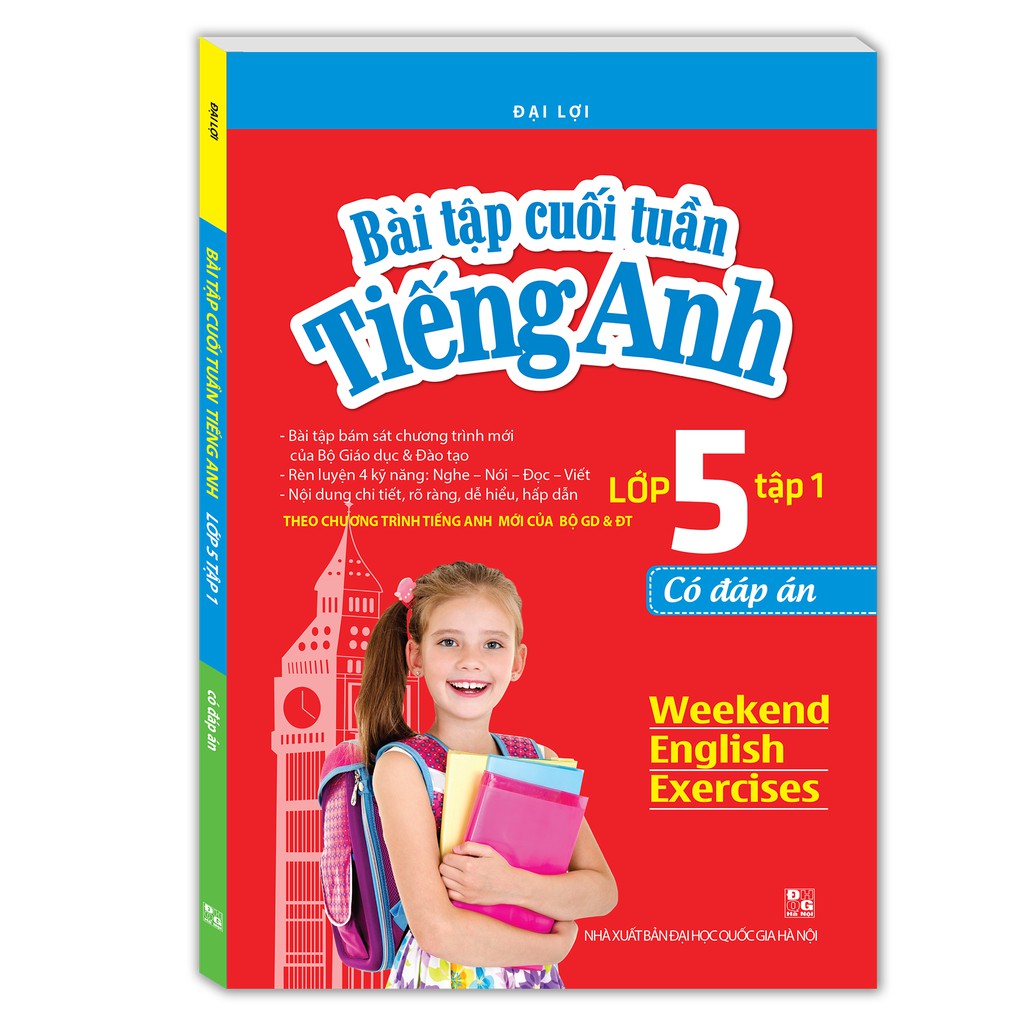 Sách - Bài tập cuối tuần tiếng Anh lớp 5 tập 1 - Có đáp án