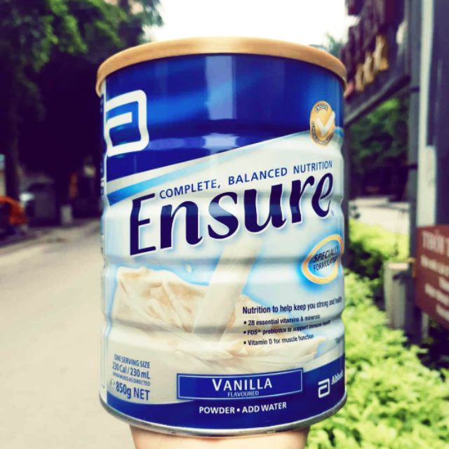 Sữa Ensure úc hộp 850g vị vanilla