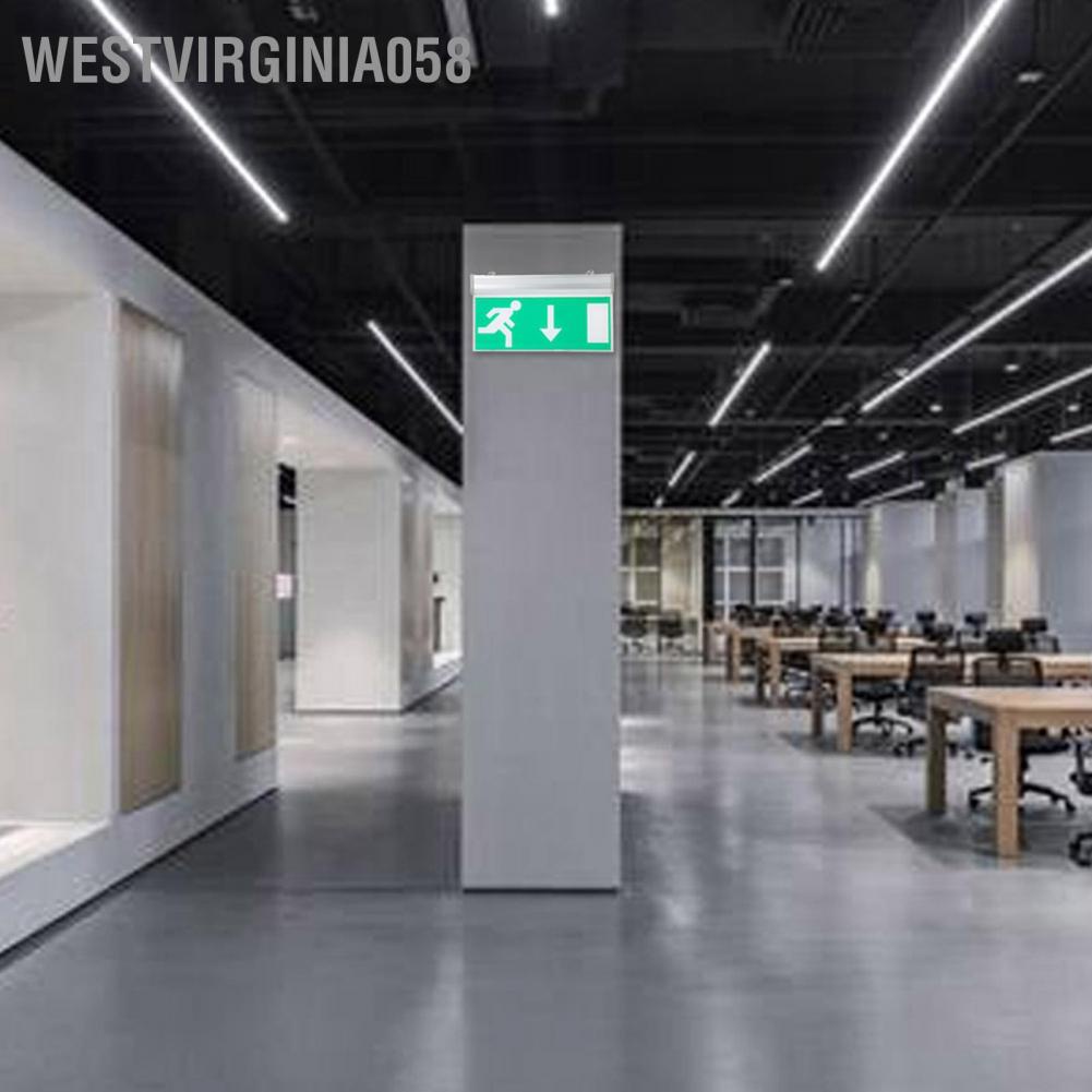 Hàng Hot Acrylic LED chiếu sáng lối thoát hiểm khẩn cấp Đèn báo sơ tán an toàn 110-220V Hàng giao ngayWestvirginia058