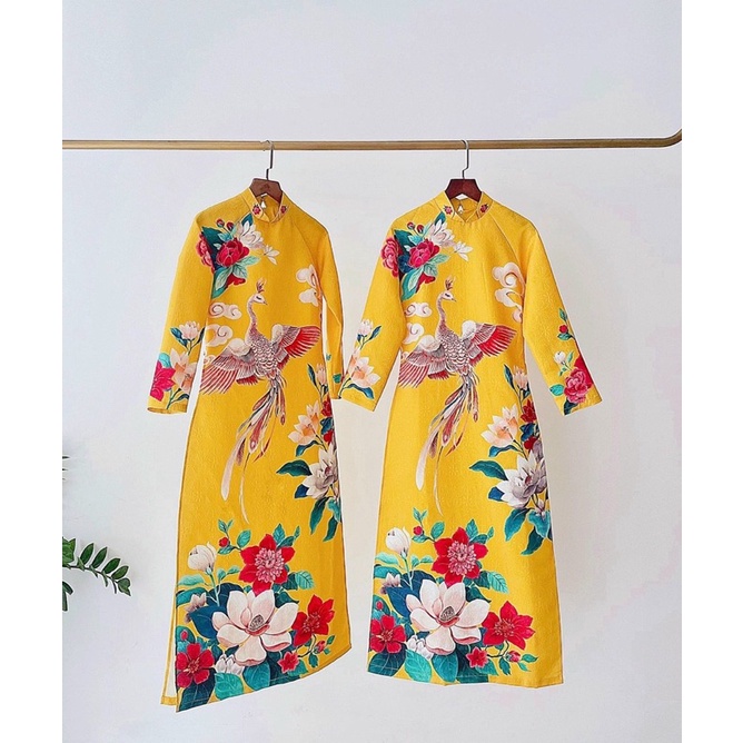 Áo dài gấm mẫu mới