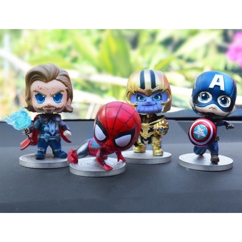 [Trọn bộ 8 con] Mô hình Chibi nhân vật Marvel