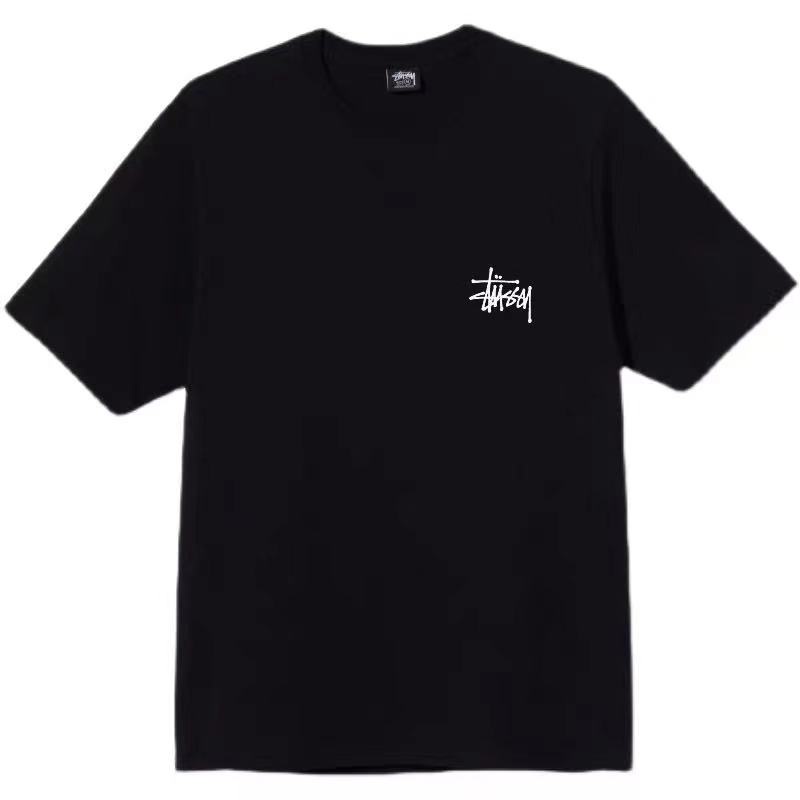 Áo Thun Tay Ngắn Dáng Rộng In Chữ Stussy Kiểu Hip-hop Cá Tính Cho Các Cặp Đôi