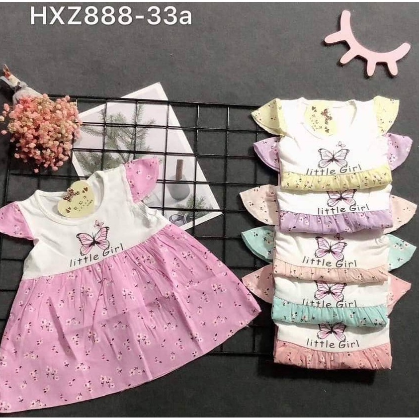 Váy Áo Cotton Chuột Lắc Store Phối Vải Xô Mềm In Hình Dễ Thương Từ Sơ Sinh Đến 2 Tuổi