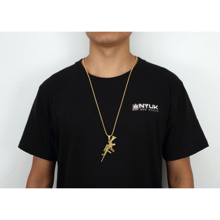 ⚡️[XẢ HÀNG] - Dây chuyền nam kèm mặt M16, dây chuyền mặt layer phong cách Hip Hop
