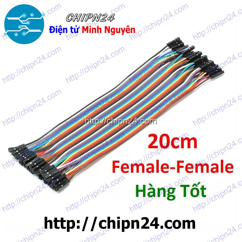 [20 SỢI] Dây Cắm Test Board 20cm Cái-Cái (Hàng Tốt)