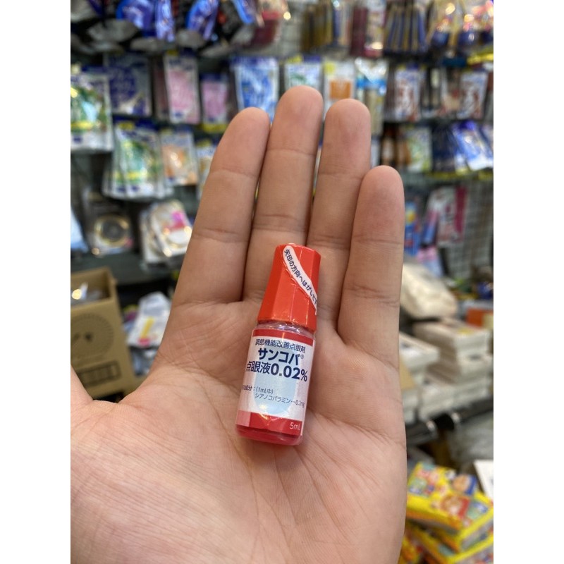 Nước nhỏ mắt Sancoba 0.02% 5ml Nhật Bản - Hỗ trợ người cận thị - Điều tiết chứng mỏi mắt, rối loạn điều tiết