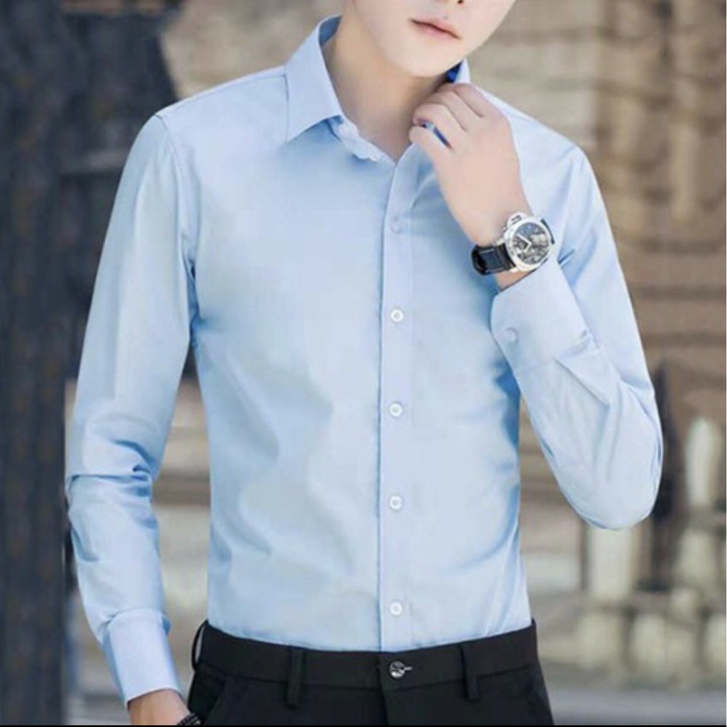 Áo sơ mi nam không nhăn thấm hút mồ hôi tốt mẫu mới hè 2021 | BigBuy360 - bigbuy360.vn