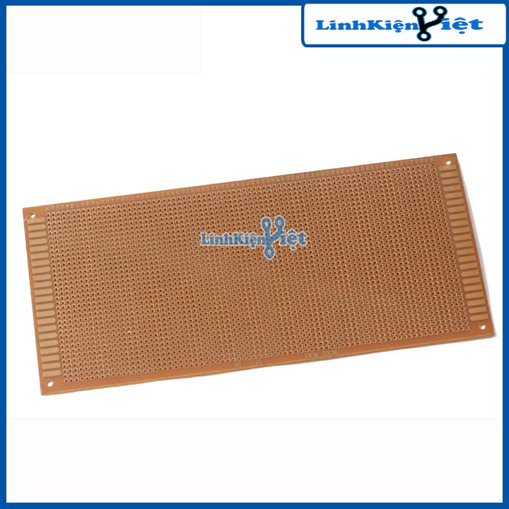 Phíp Đồng Lỗ - Bảng Mạch Đục Lỗ Sẵn PCB Nâu - Kích Thước 10x22cm