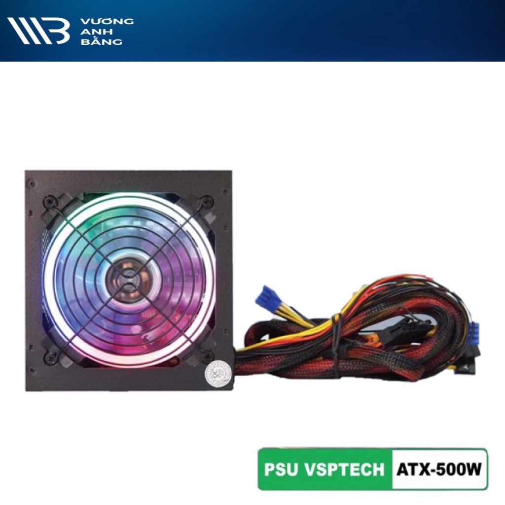 Nguồn VISION 500W LED ATX (2x4+4pin, 6+2pin)- Hàng chính hãng