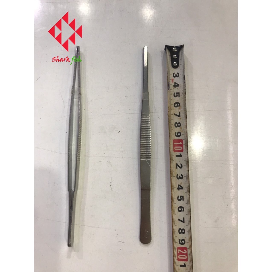 Nhíp trồng cây thủy sinh ,nhíp đầu cong 25cm và nhíp thẳng 20cm chất liệu thép không rỉ