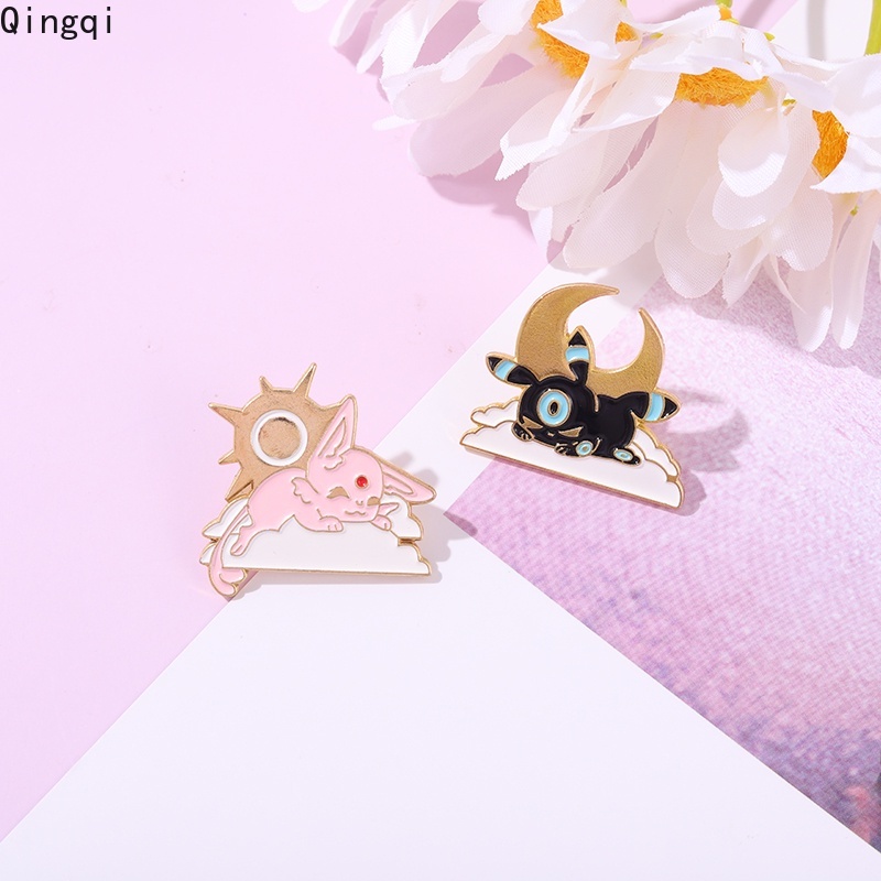 Ghim cài áo MISS ZOE hình mặt trăng mặt trời hoạt hình dễ thương dành cho bé