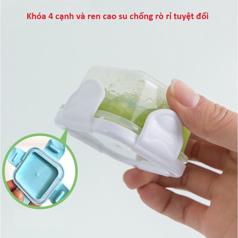 Hộp Trữ Đông ,Khay Trữ Đông Có Nắp , bộ chia thức ăn Bảo Quản Đồ Ăn Dặm Cho Bé Chống Rò Rỉ