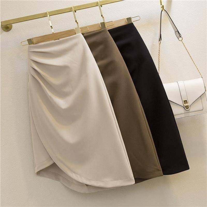 Chân Váy Nữ Lưng Cao Xếp Ly Thời Trang