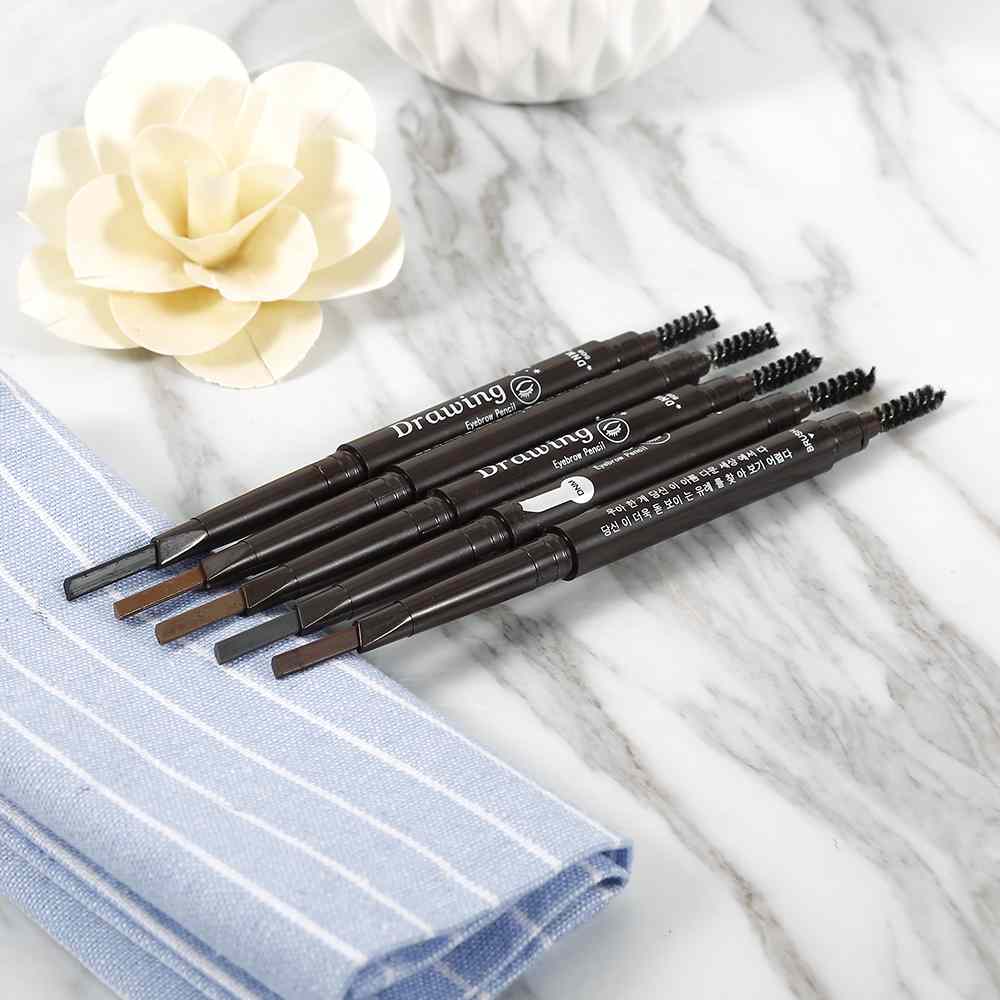 Bút chì kẻ lông mày xoay tự động chống thấm nước 5 màu sắc tùy chọn