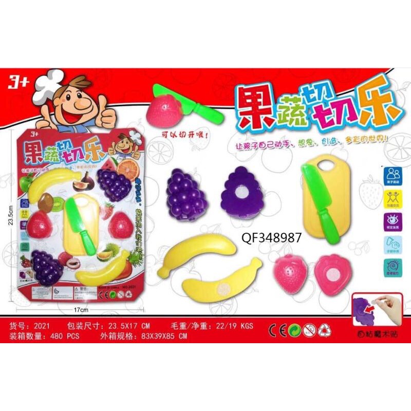 Đồ chơi vỉ cắt hoa qả rèn luyện kĩ năng cho bé