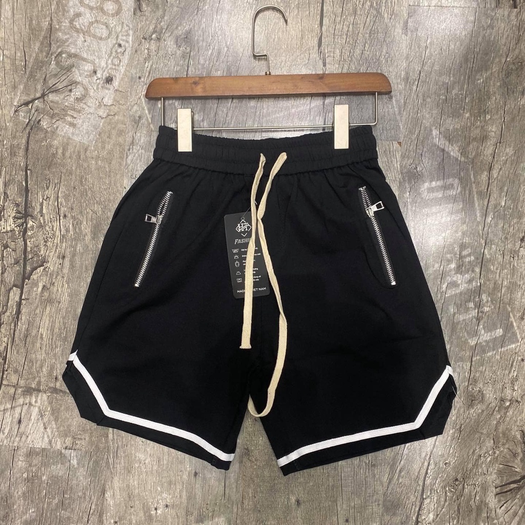 Quần Short Thể Thao Thun Co Giãn Nam Nữ Mềm Mịn Thoáng Mát