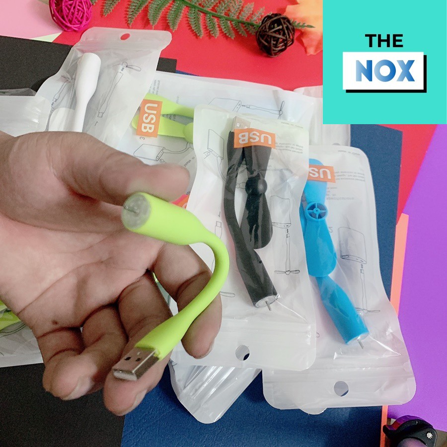 Quạt USB Mini 2 Cánh Tháo Rời Siêu Mát Gọn Nhẹ &amp; Tiện Lợi - Màu Soạn Ngẫu Nhiên [The Nox]