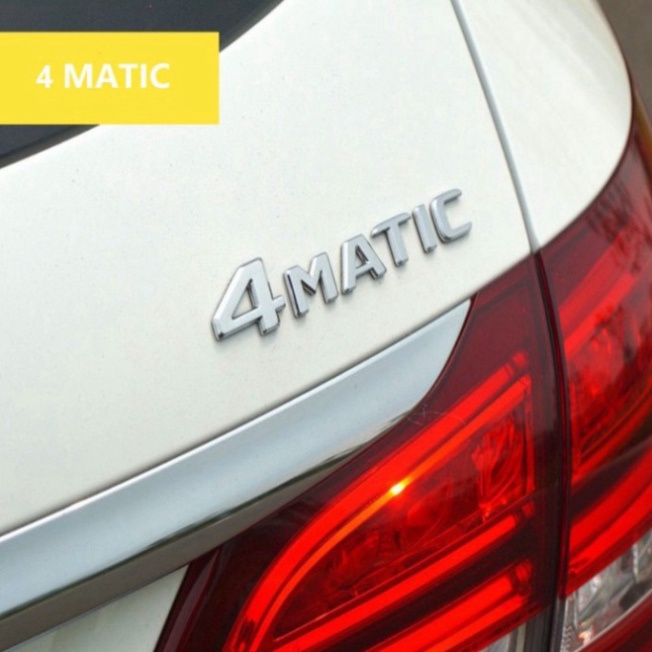 [GIÁ SỐC - HÀNG CHÍNH HÃNG] Decal logo inox 3D cao cấp chữ nổi 4 MATIC dán xe đuôi xe ô tô G30209 (HÀNG LOẠI 1)