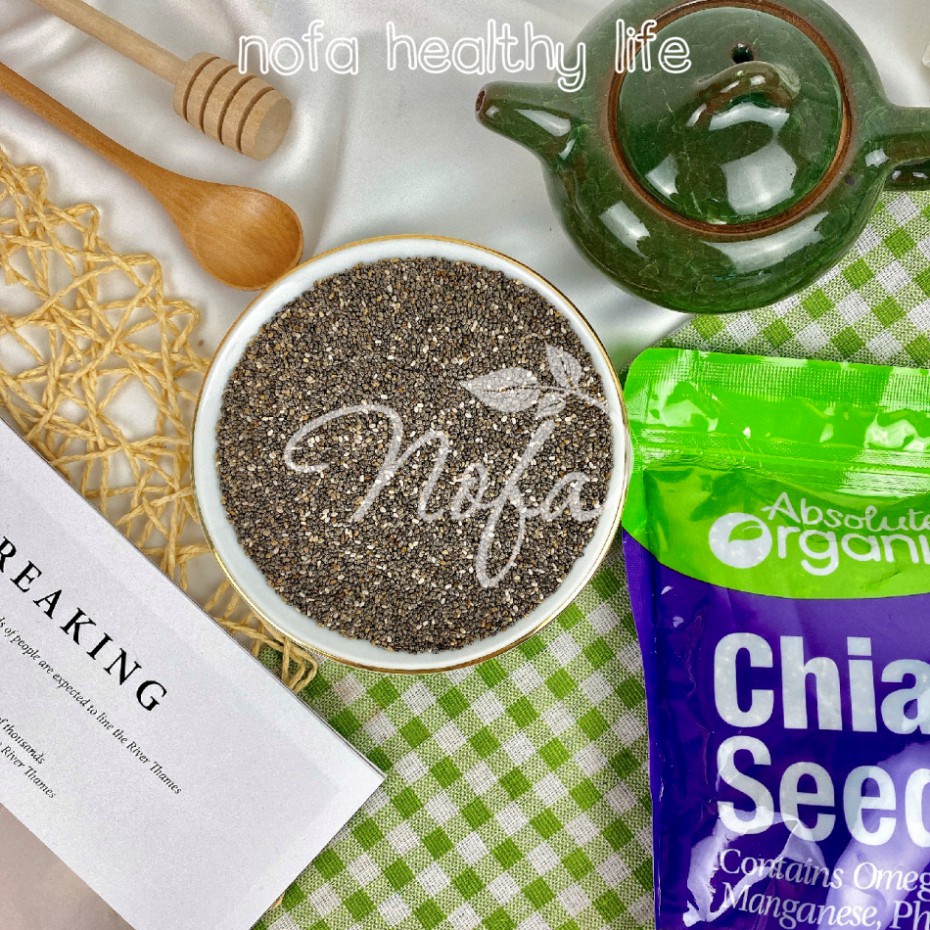 Hạt Chia Úc Giảm Cân NOFA FOOD, Hạt Chia Úc Nhập Khẩu Chính Hãng Absolute Organic Hữu Cơ Giúp Giảm Cân Hiệu Quả