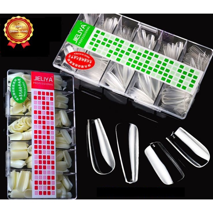 Móng úp phom chuẩn jieliya (đủ các mẫu vuông, tròn, nhọn, tròn nhọn, thang)