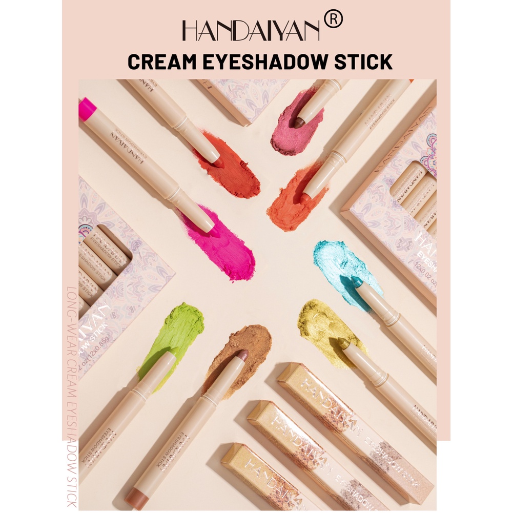 Hàng Có Sẵn Handaiyan Bút Phấn Mắt Màu Bút Phấn Mắt Mài Và Mài Không Nhòe Lâu Trôi Bút Phấn Mắt Dạng Nằm Thanh Phấn Mắt Thanh Toán Khi Nhận Hàng
