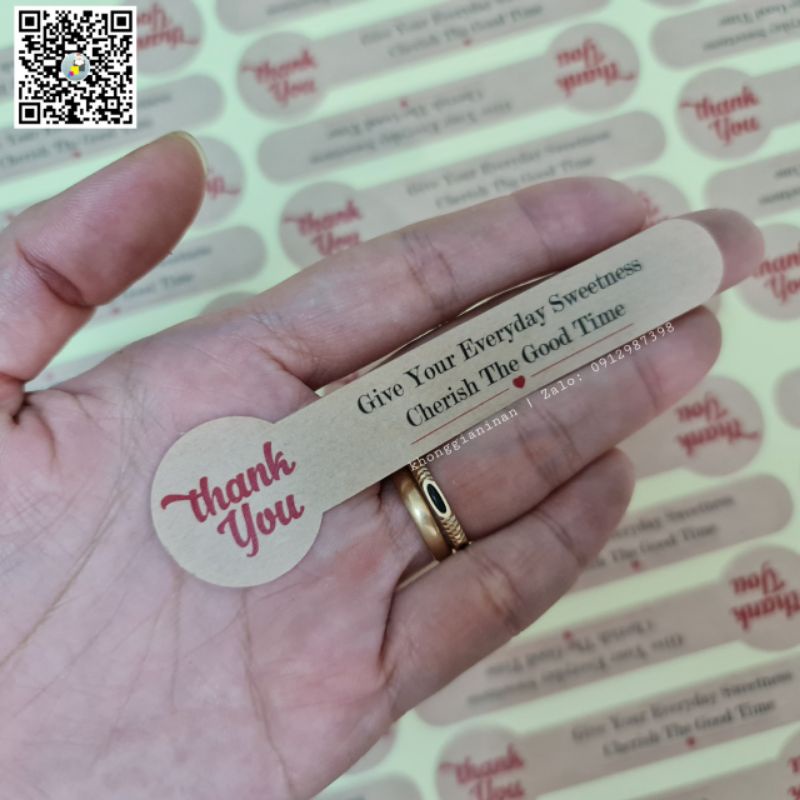1000 tem niêm phong giấy in nội dung theo yêu cầu thiết kế in ấn bởi khonggianinan